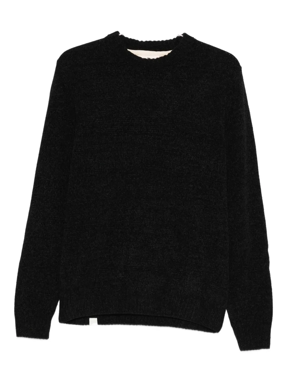 Anerkjendt Crew-neck Long-sleeve Sweatshirt In Black