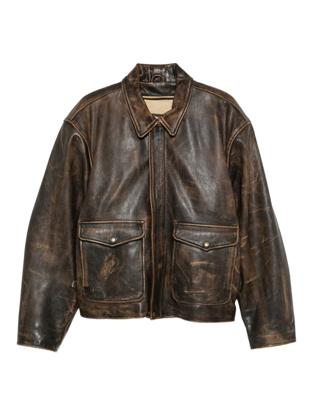 A.N.G.E.L.O. Vintage Cult chamarra con cierre 1990 | marrón | Image 1