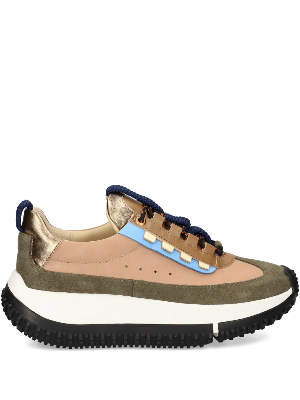 4ccccees Panelled-design Leather Sneakers In Multi