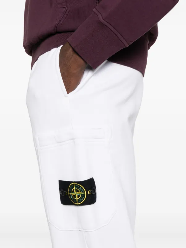 Stone Island ドローストリング パンツ | ホワイト | FARFETCH JP