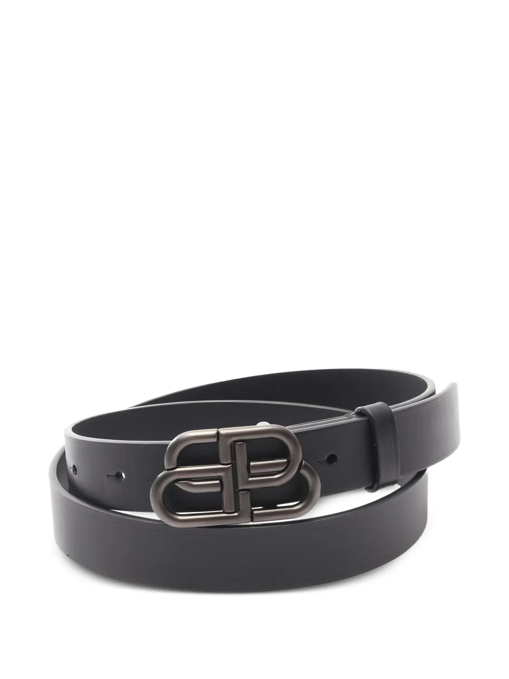 Balenciaga Pre-Owned BB logo leather belt | Black | Image 1