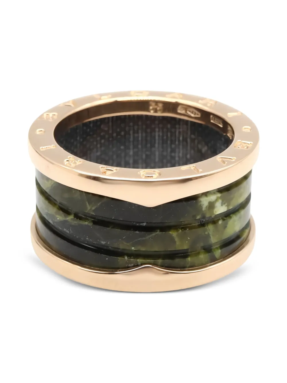 Bvlgari Pre-Owned 18k pink gold bowenite ring | Pink | Image 1