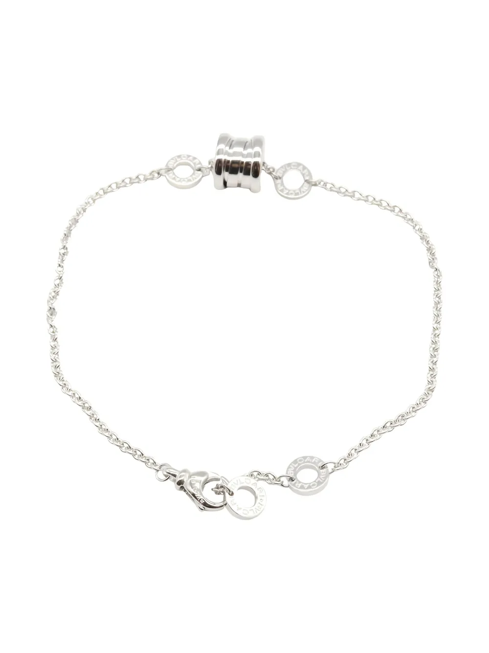 Pre-owned Bvlgari 18k White Gold Bracelet In Silver