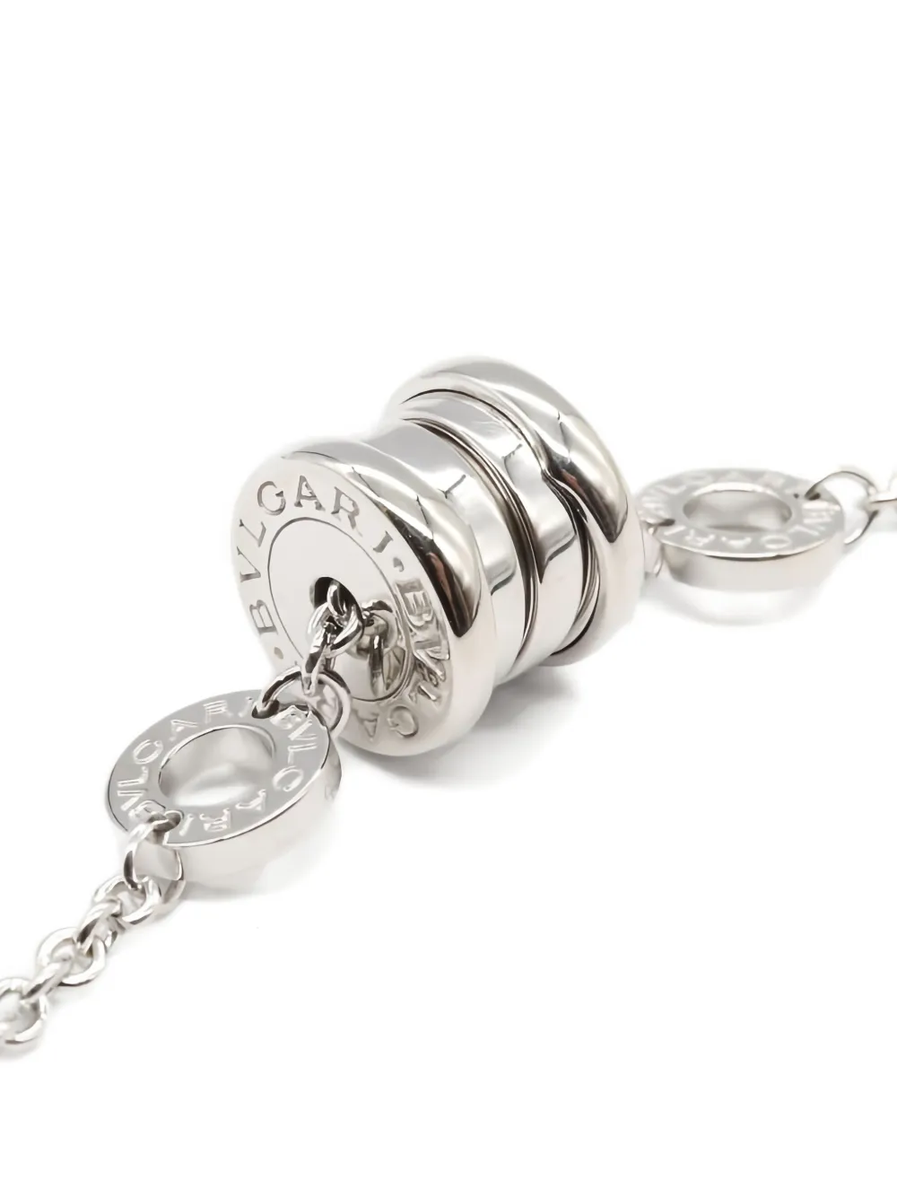 Pre-owned Bvlgari 18k White Gold Bracelet In Silver