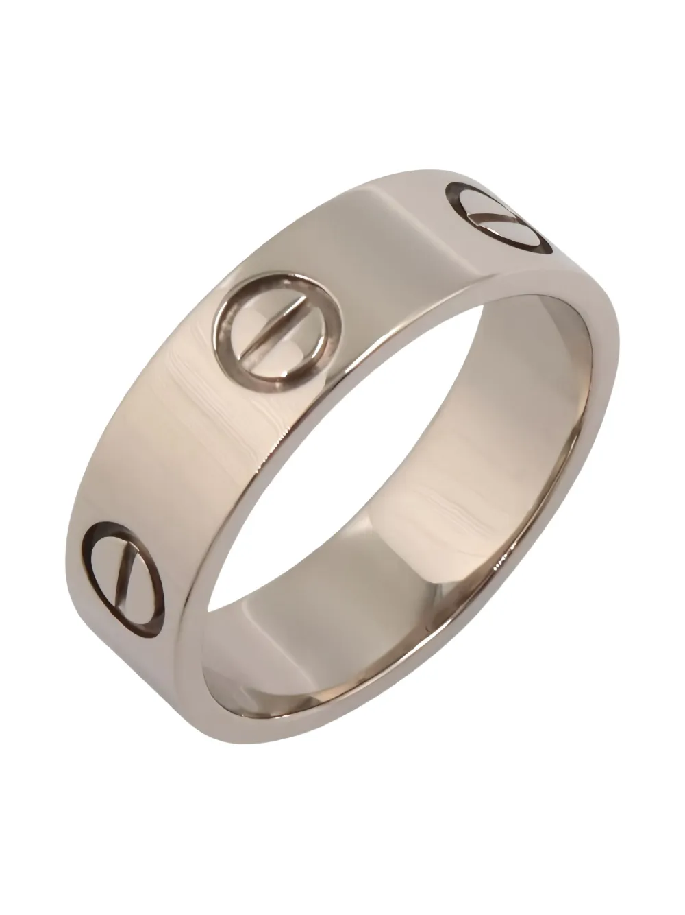 Pre-owned Cartier 18k White Gold Ring In Silver
