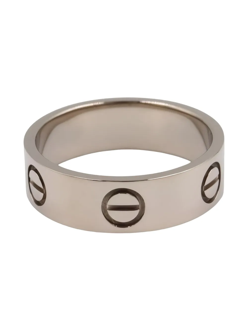 Pre-owned Cartier 18k White Gold Ring In Silver