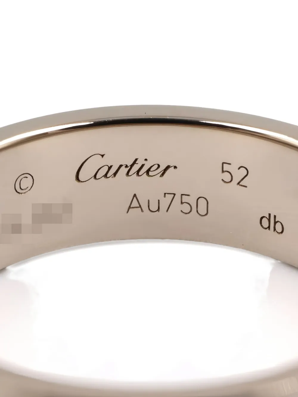 Pre-owned Cartier 18k White Gold Ring In Silver