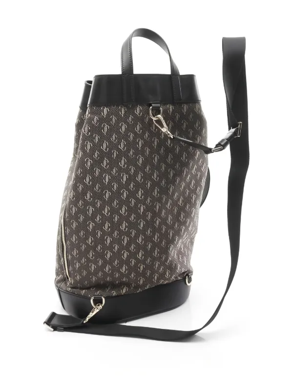 Jimmy Choo Pre-Owned Evan Backpack | Black | FARFETCH TH