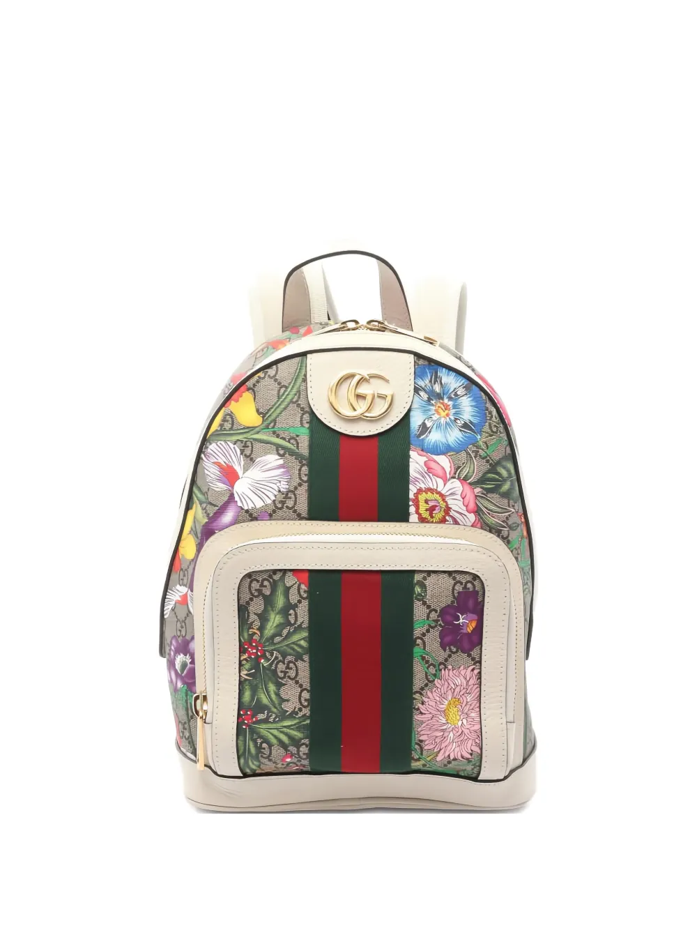 Pre-owned Gucci Ophidia Sherry Line Backpack In Neutral