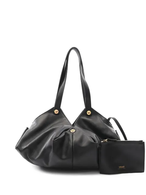 Versace Protea leather shoulder bag
