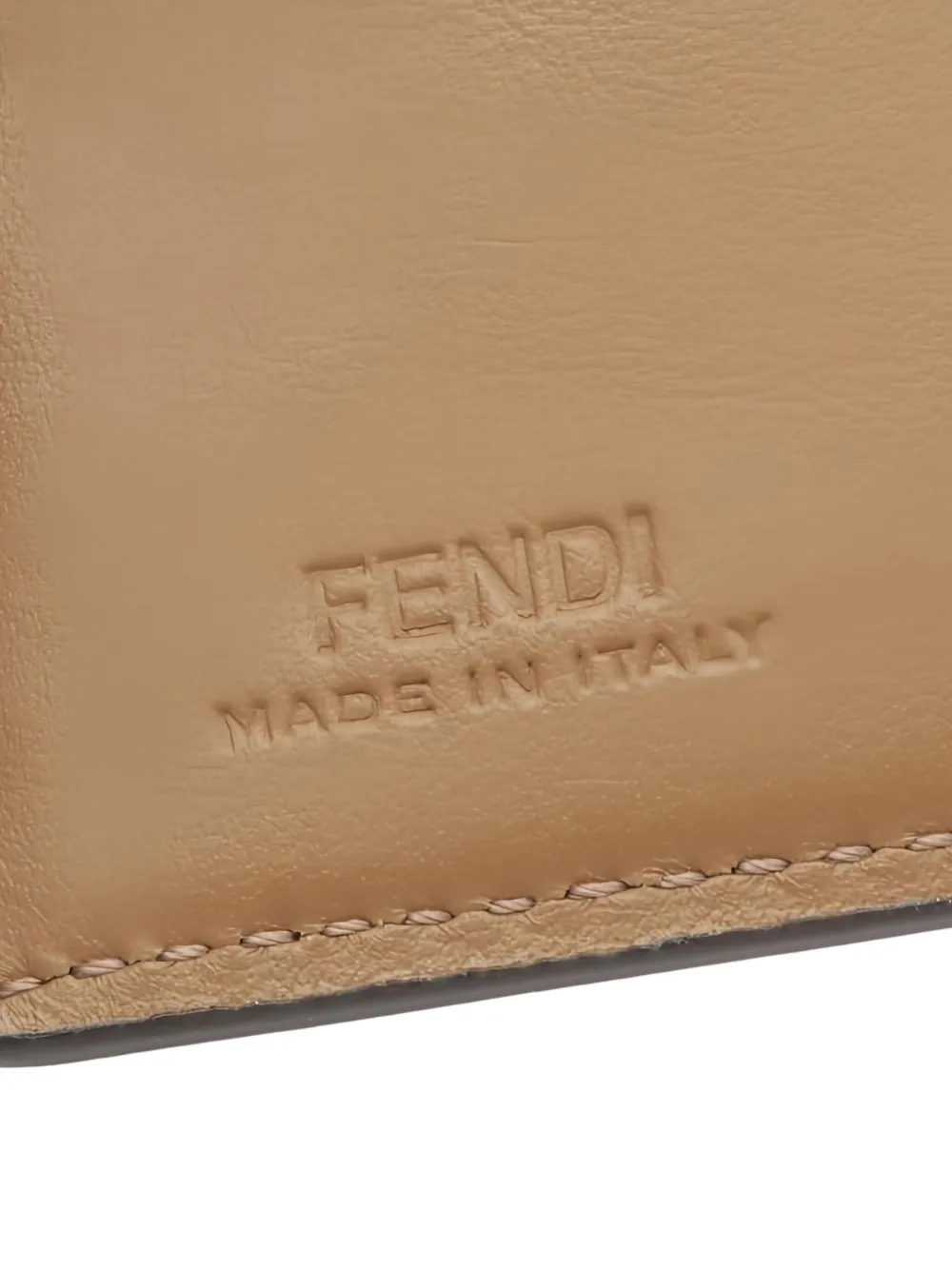 Pre-owned Fendi Monogram Bi-fold Wallet In Brown