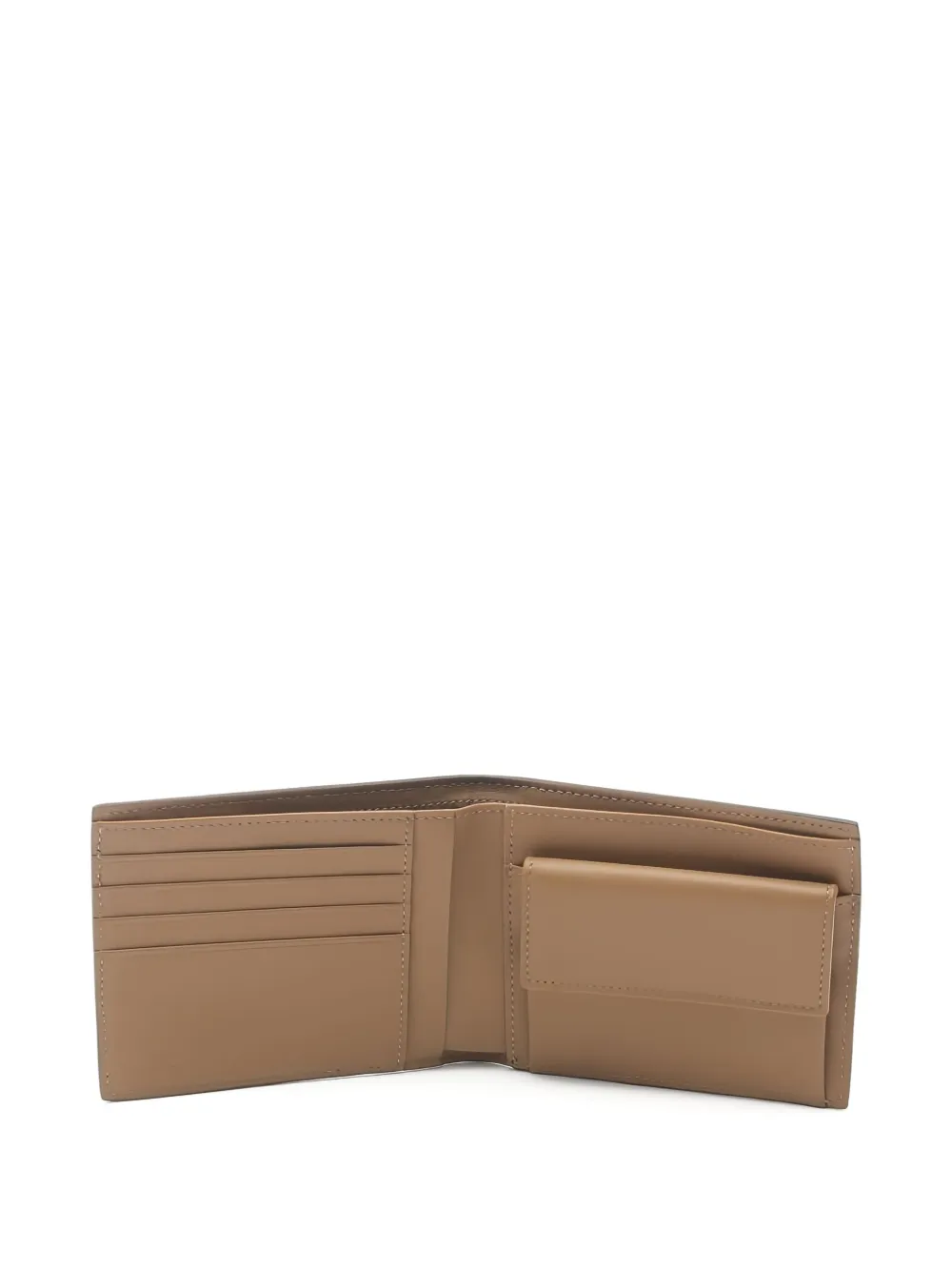 Pre-owned Fendi Monogram Bi-fold Wallet In Brown