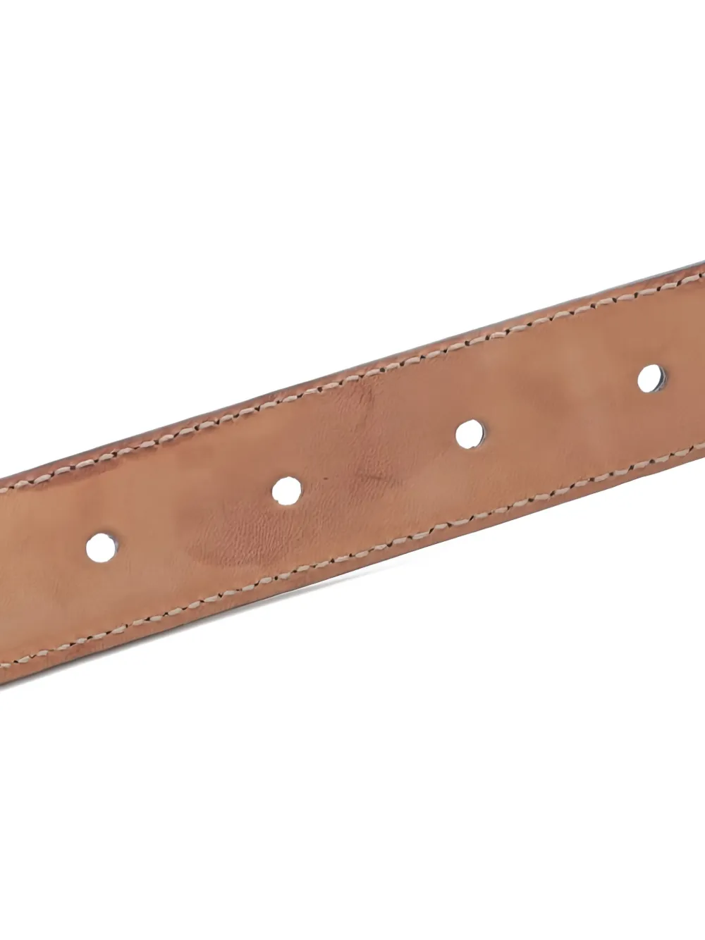 Pre-owned Gucci Interlocking G Leather Belt In Purple
