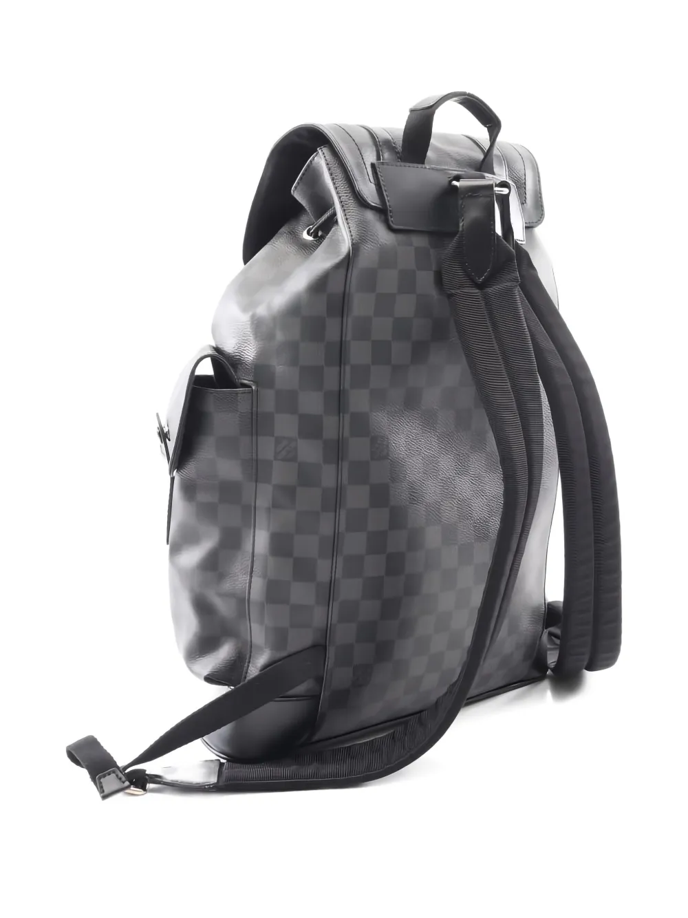 Pre-owned Louis Vuitton Christopher Pm Backpack In Black