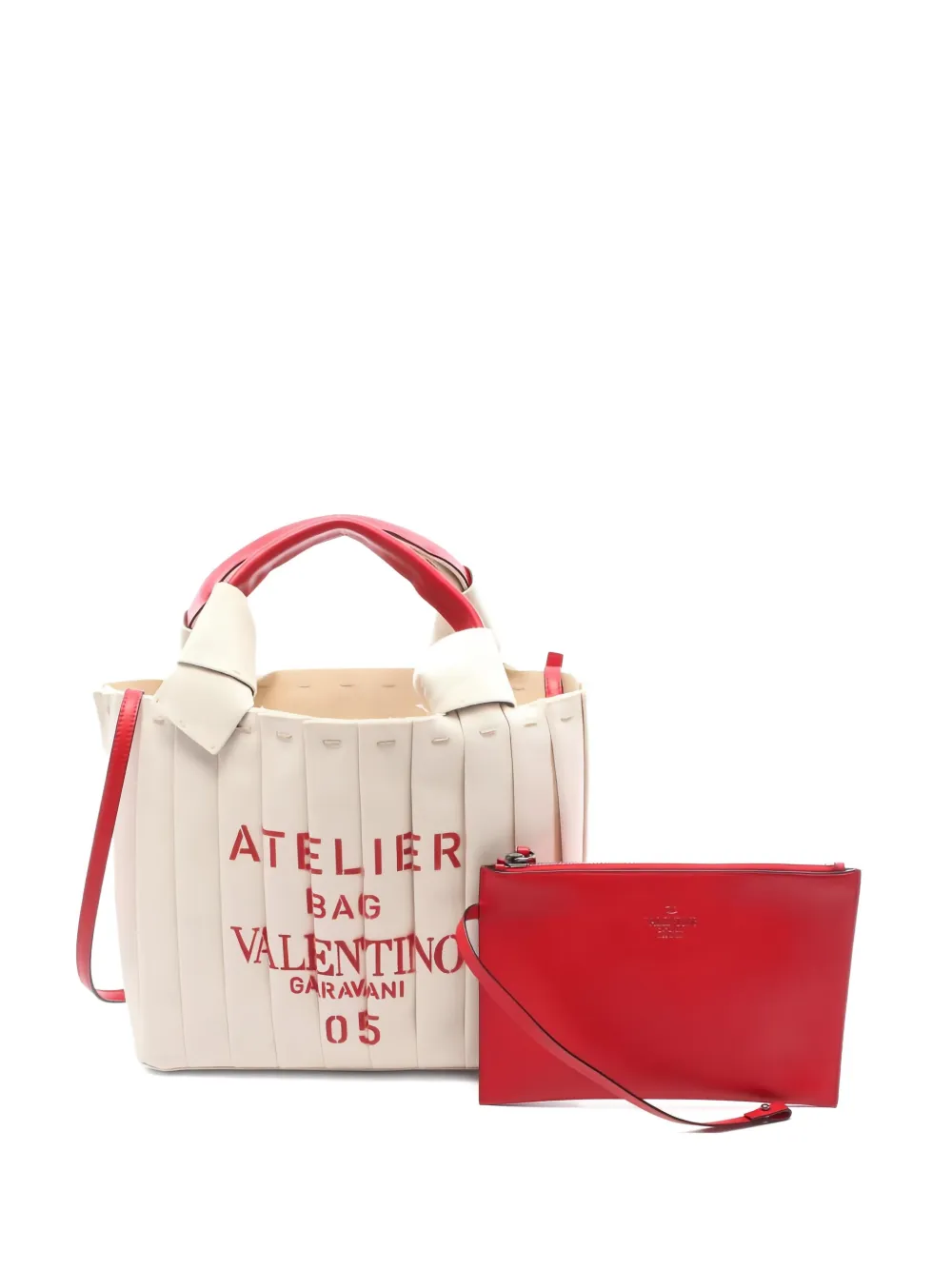 Valentino Garavani Pre-Owned Atelier Bag 05 2way ハンドバッグ - ニュートラル