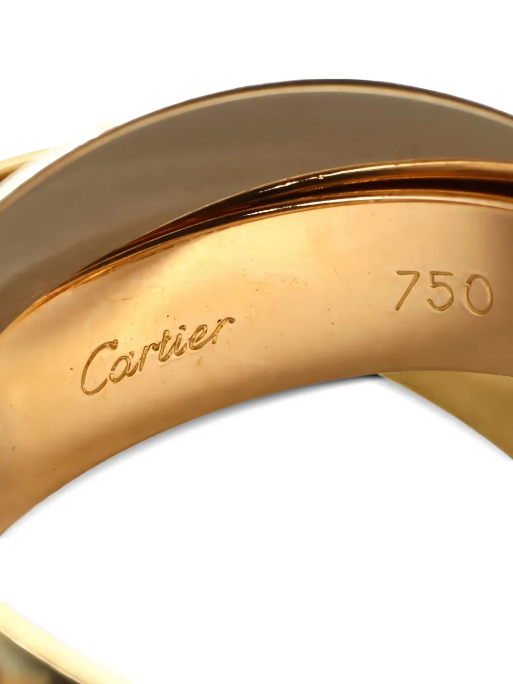 Pre-owned Cartier 18k Gold Trinity Ring