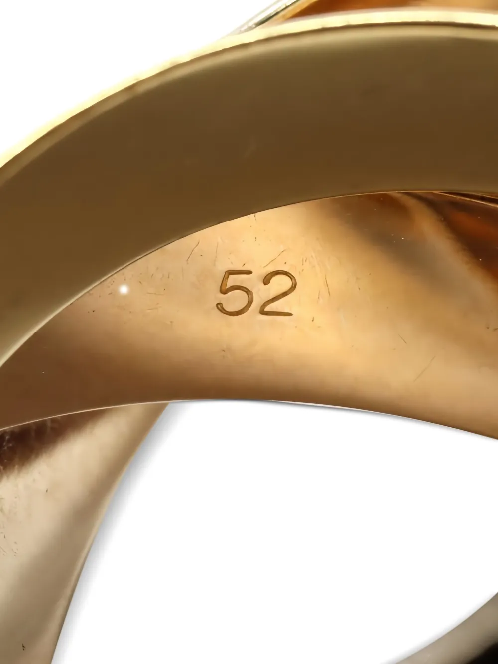 Pre-owned Cartier 18k Gold Trinity Ring