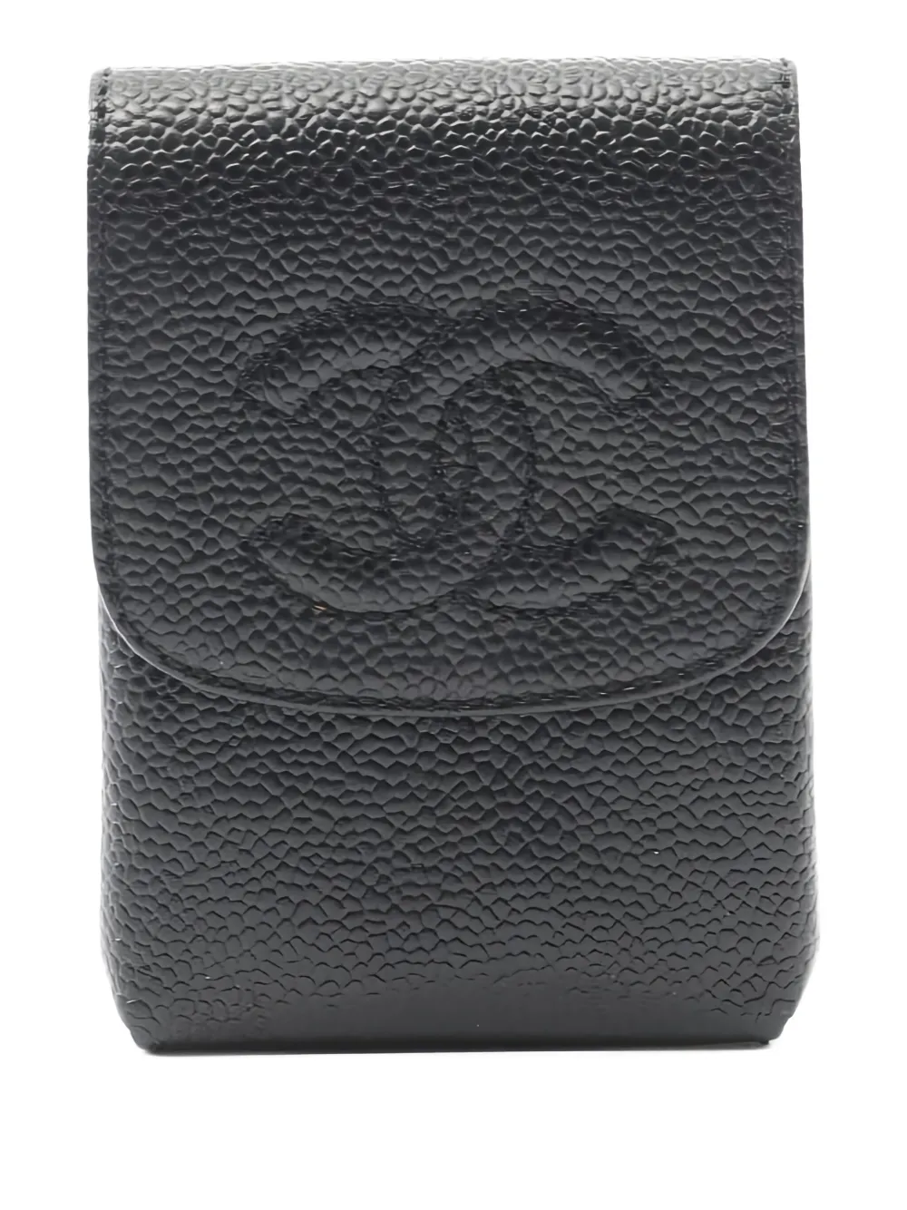 CHANEL Pre-Owned ココマーク シガレットケース - ブラック CHANEL Pre-Owned ココマーク シガレットケース - ブラック