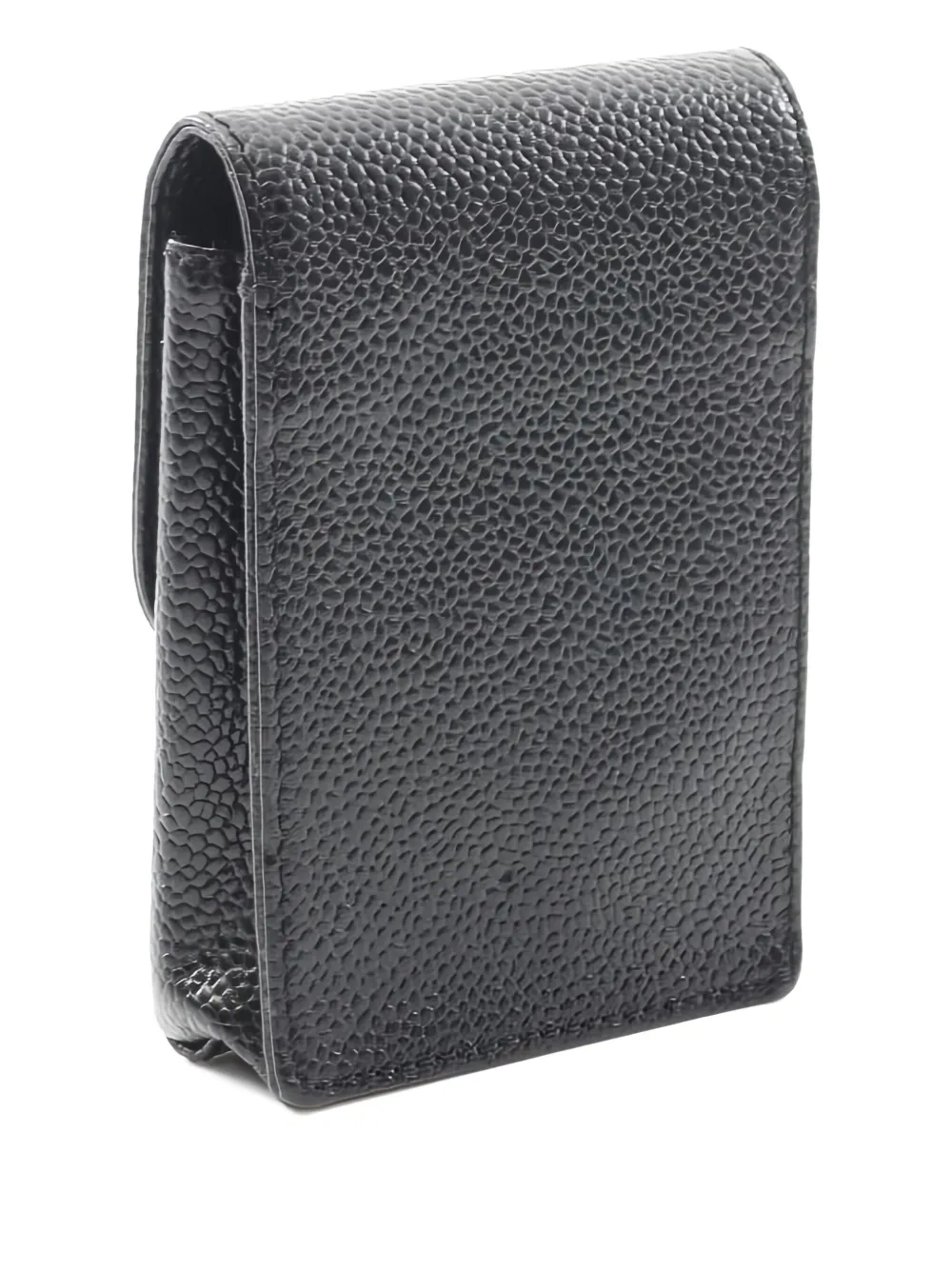 Pre-owned Chanel Coco Mark Cigarette Case In Black