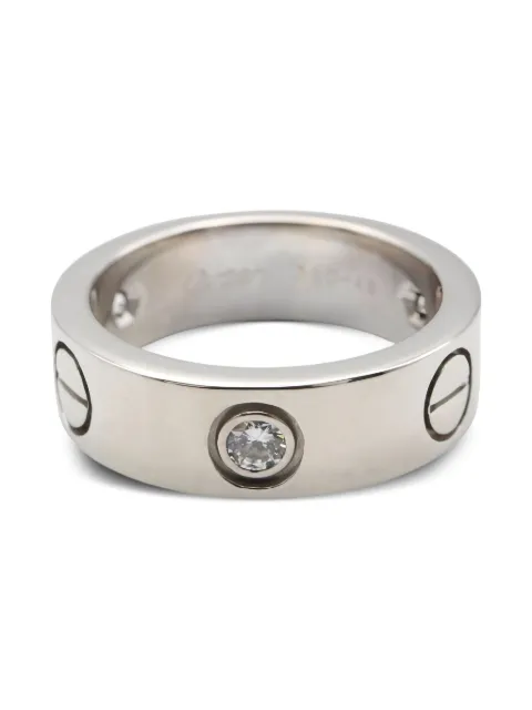 Cartier 14K white gold Love diamond ring