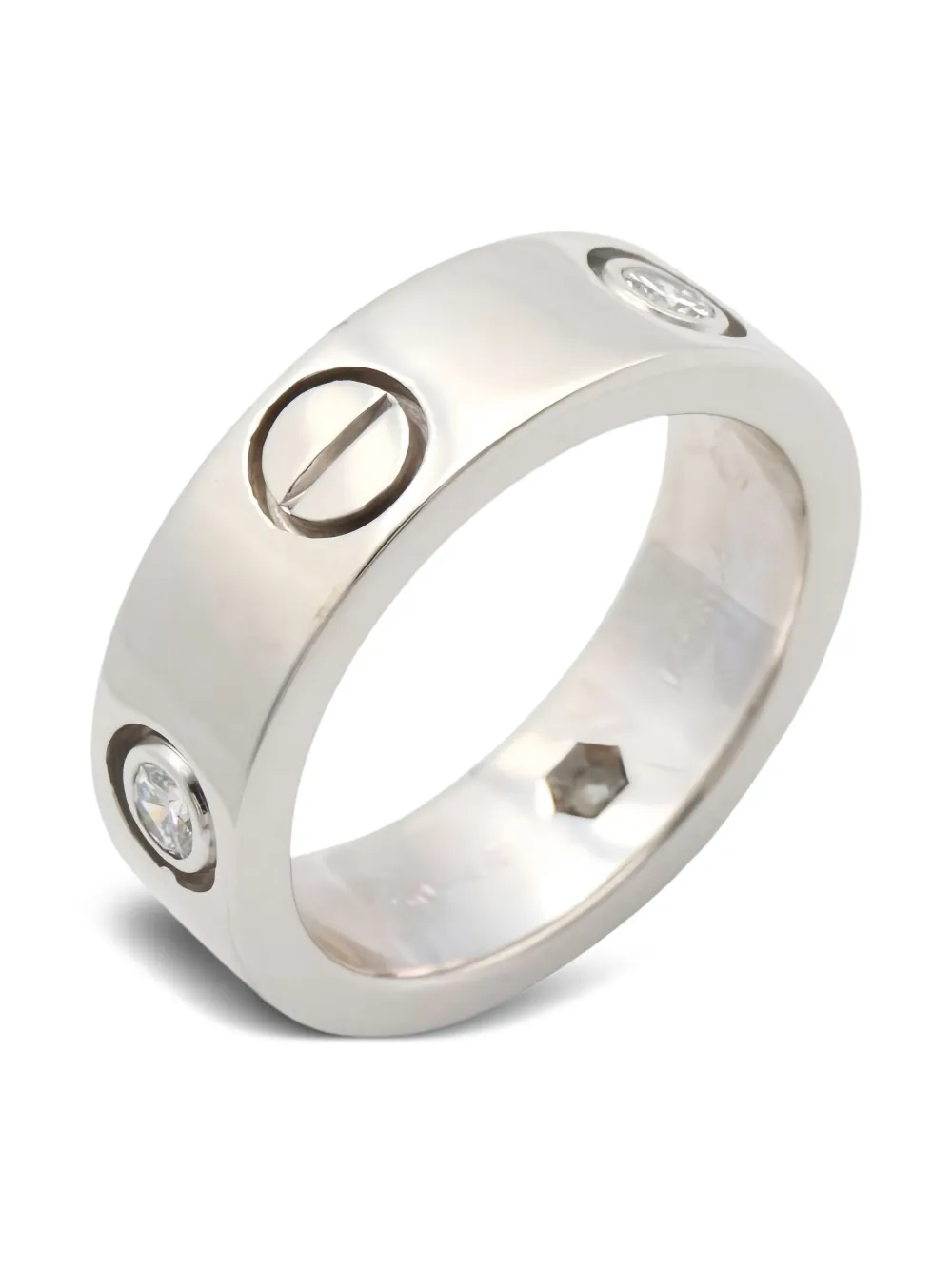 Cartier 14K white gold Love diamond ring | Image 2