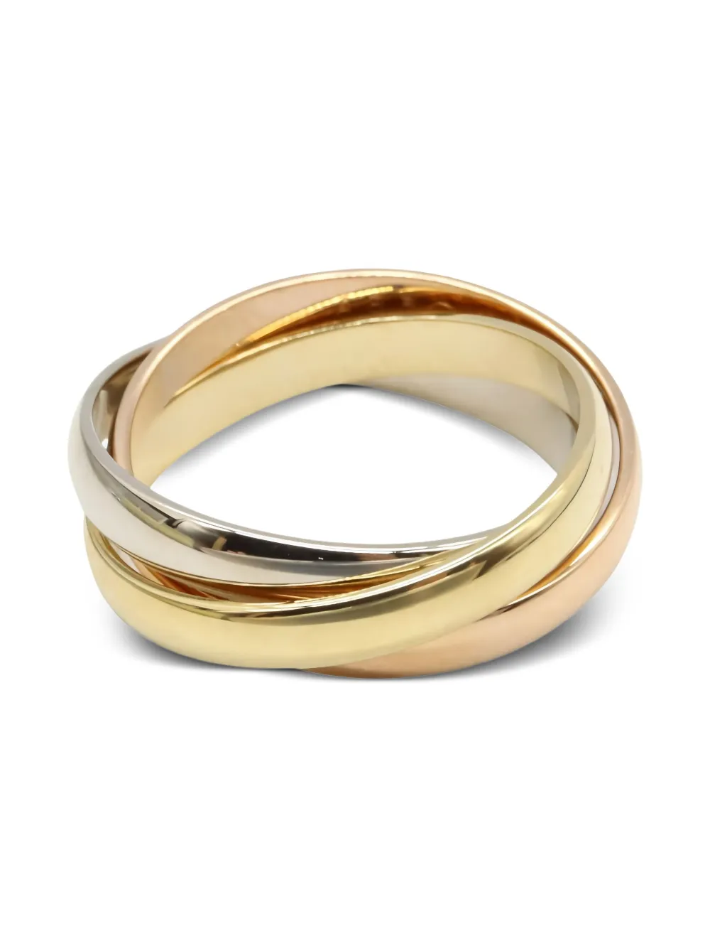 Pre-owned Cartier 18k Gold Trinity Ring