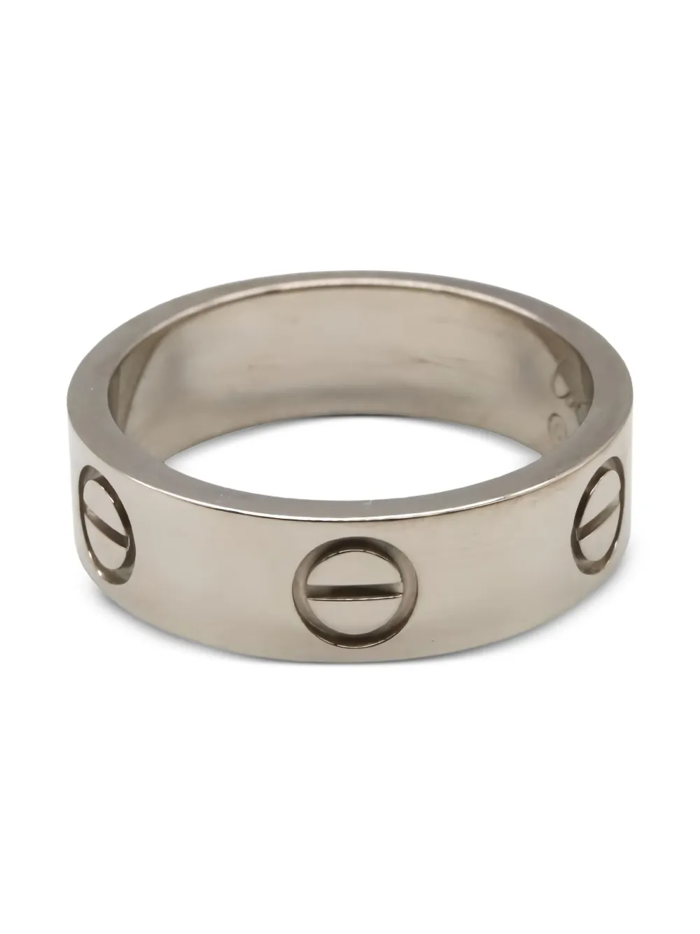 Cartier Love リング 14Kホワイトゴールド - シルバートーン Cartier Love リング 14Kホワイトゴールド - シルバートーン