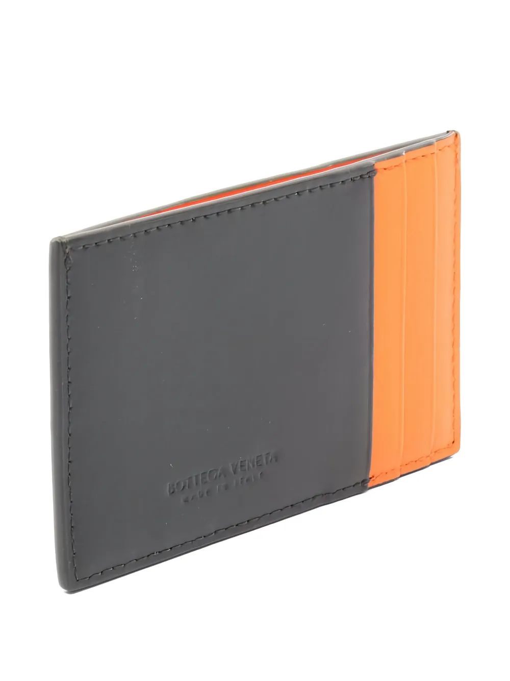 Pre-owned Bottega Veneta Maxi Intrecciato Cardholder In Black