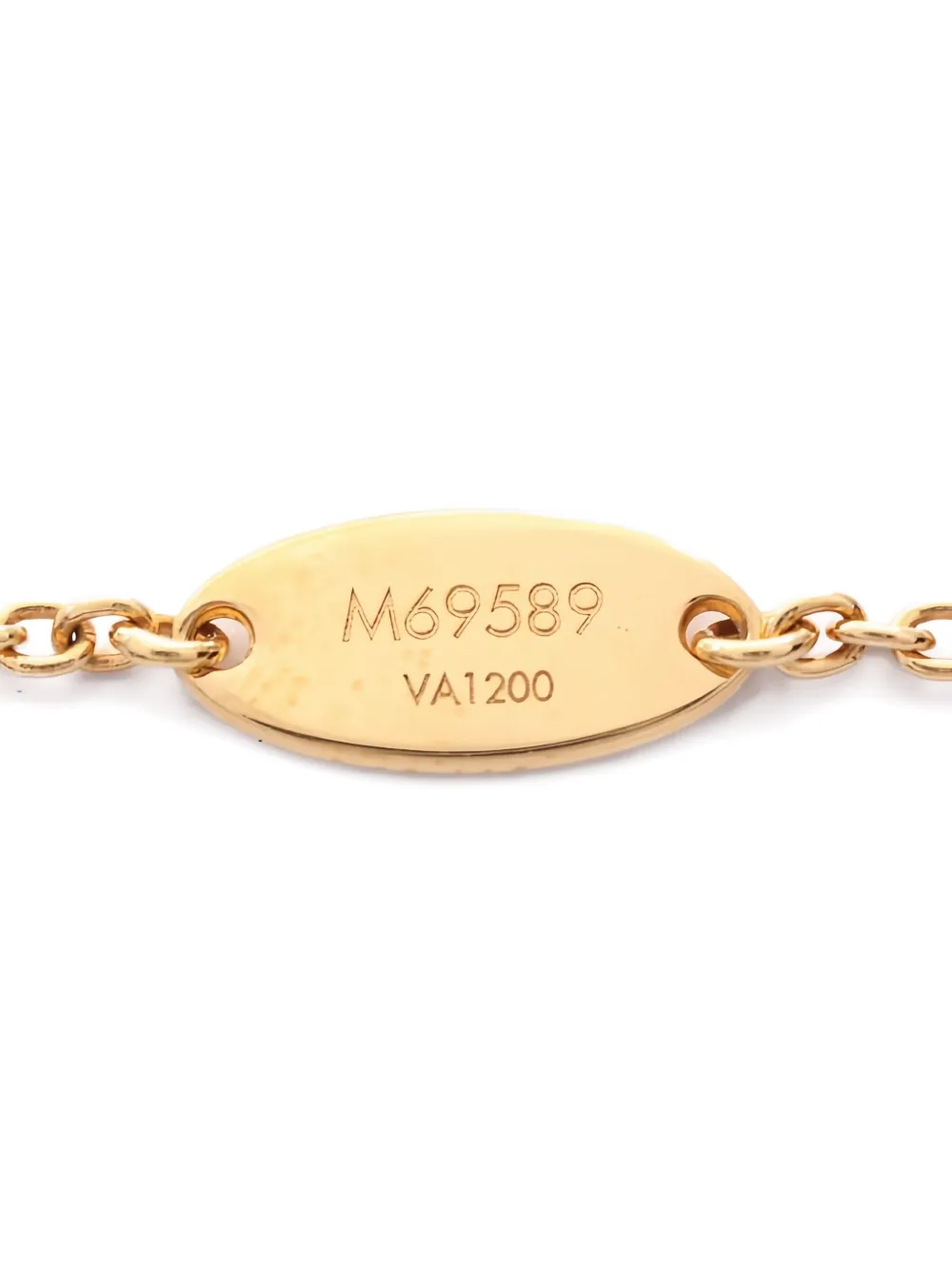 Pre-owned Louis Vuitton L To V Charm Bracelet In Gold