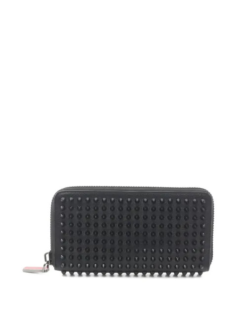 Christian Louboutin Pre-Owned leather spike-studded wallet