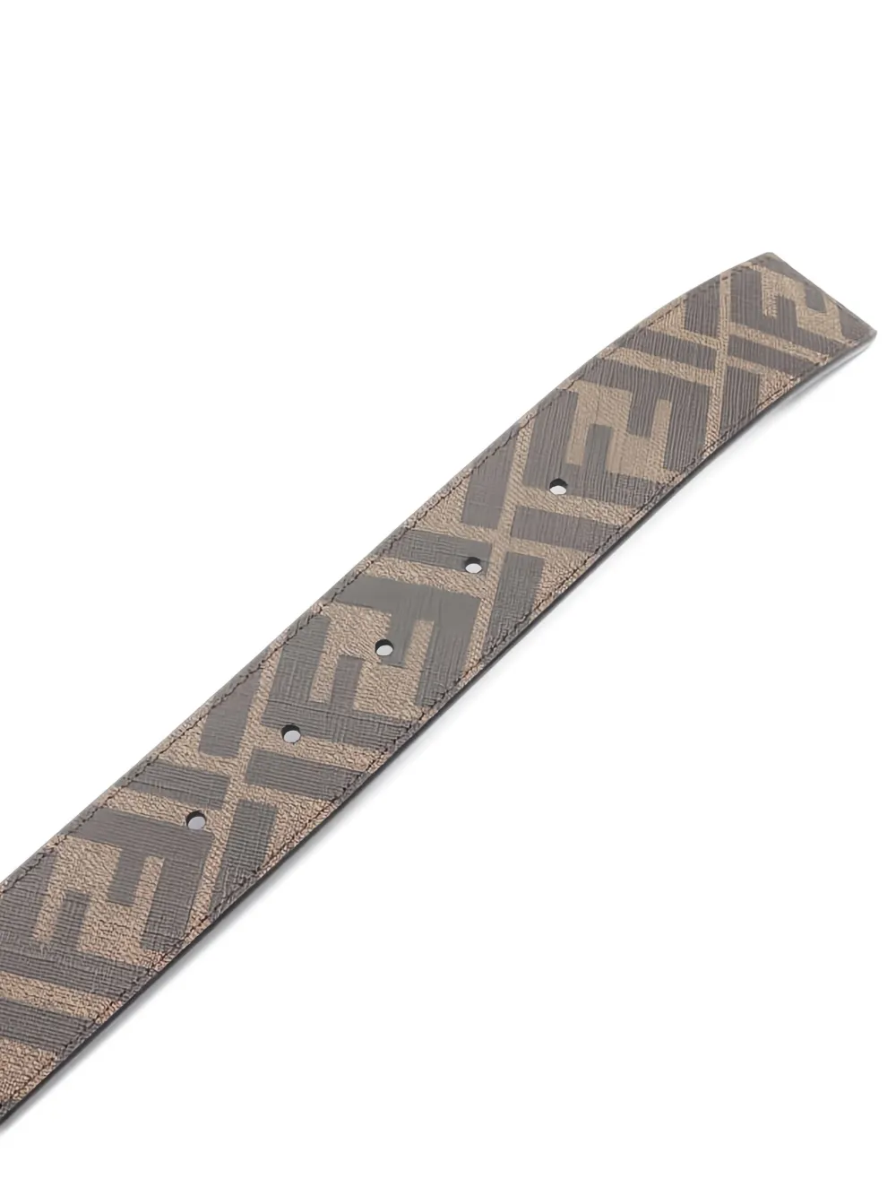  Fendi Pre-owned 2020's Ff-logo Buckle Belt - Brown 