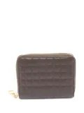 Celine Pre-Owned 2010's quilted C Charm zip wallet - Brown