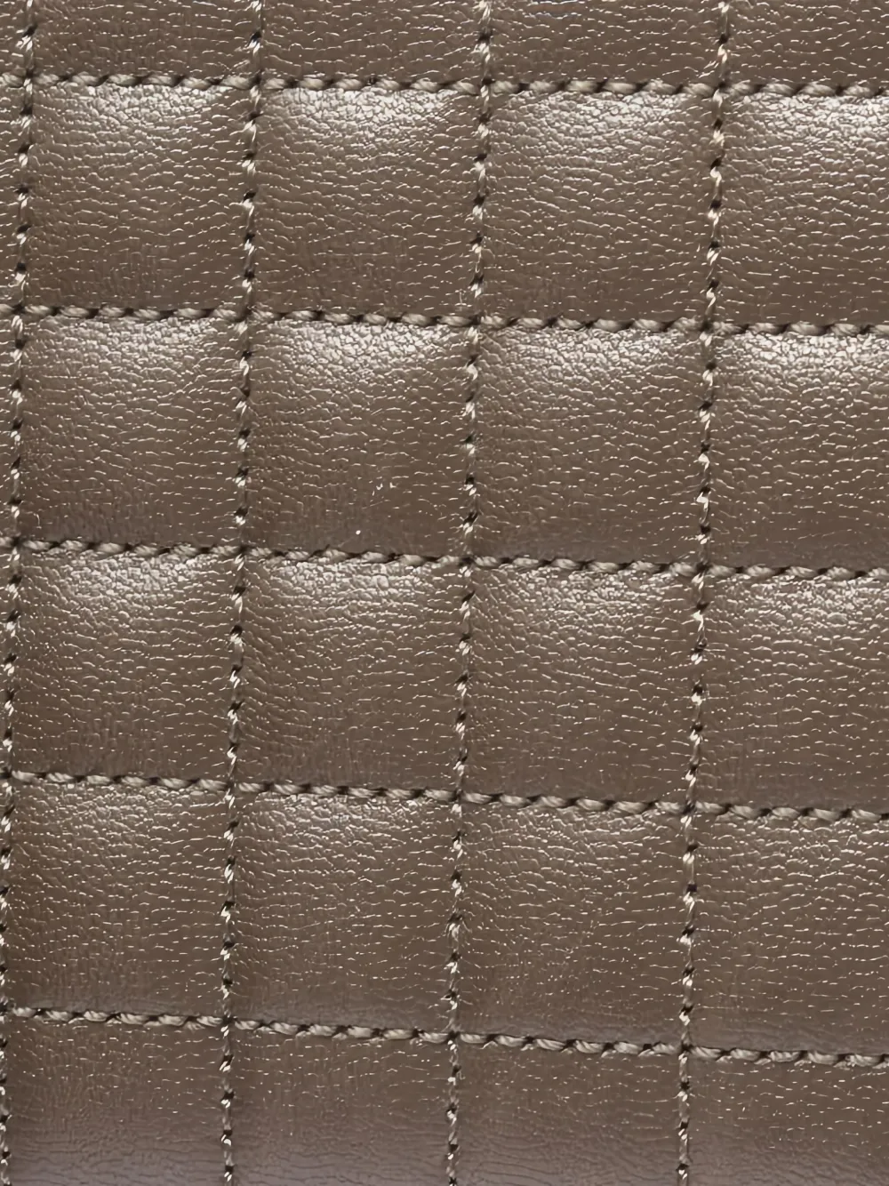 Pre-owned Celine 2010's Quilted C Charm Zip Wallet In Brown
