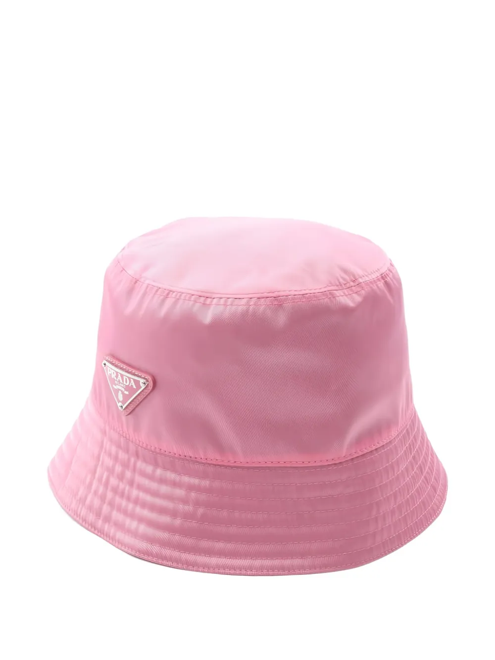 Prada Pre-Owned triangle-logo bucket hat | Pink | Image 1