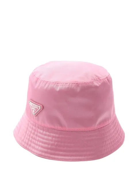 Prada Pre-Owned triangle-logo bucket hat