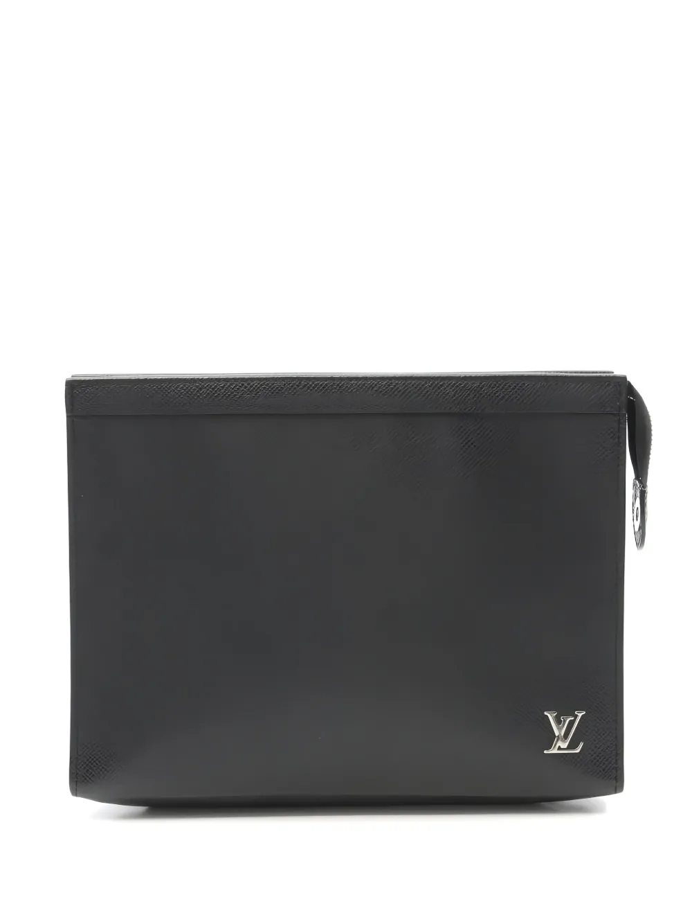 Louis Vuitton Pre-Owned Voyage Clutch mit Logo-Schild - Schwarz