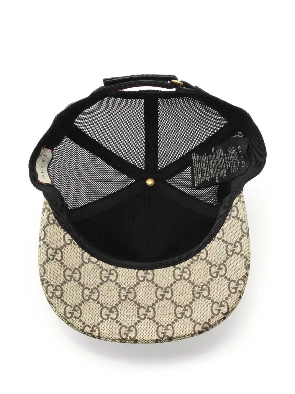 Pre-owned Gucci Gg Supreme Snake Cap In Neutral