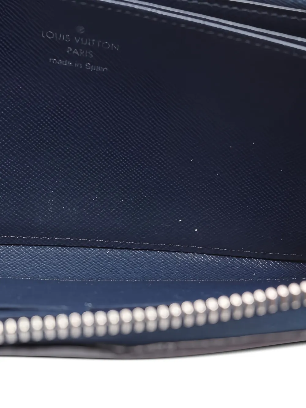 Pre-owned Louis Vuitton Epi-leather Zip-around Wallet In Blue