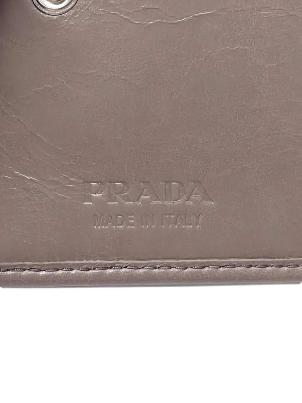 Prada Pre-Owned 20s kleine portemonnee met logoplakkaat en rits Grijs