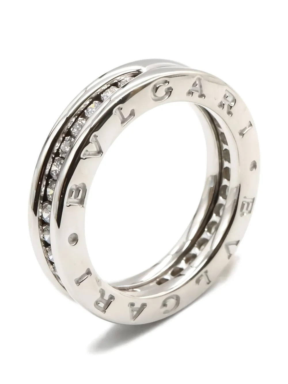 Bvlgari Pre-Owned 18K white gold B-zero1 diamond ring | Women | Image 2