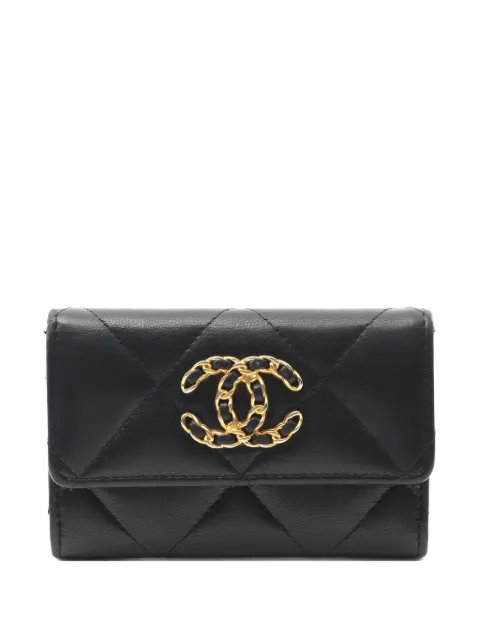 CHANEL Pre-Owned quilted chain-detail wallet