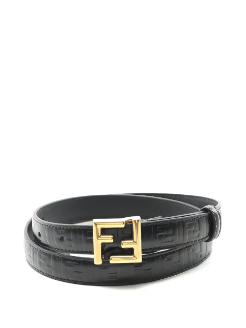 Fendi Pre-Owned حزام جلد بمشبك FF
