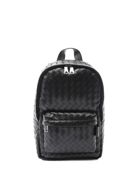 Bottega Veneta Pre-Owned mochila de piel Intrecciato