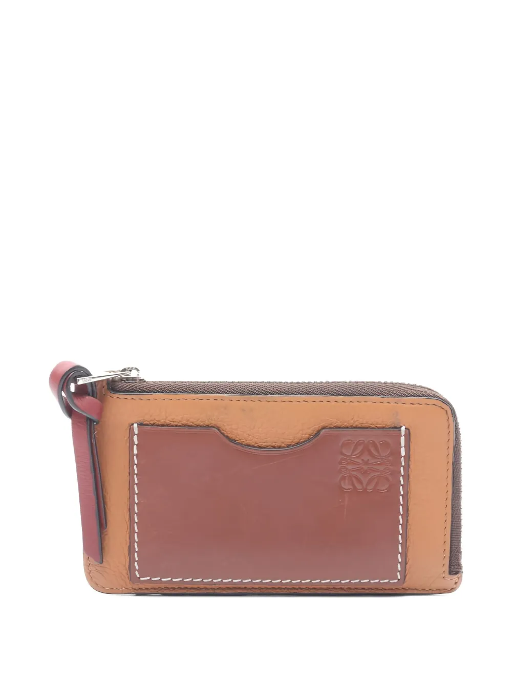 Loewe Pre-Owned 2000s レザー ファスナー財布 - ブラウン Loewe Pre-Owned 2000s レザー ファスナー財布 - ブラウン