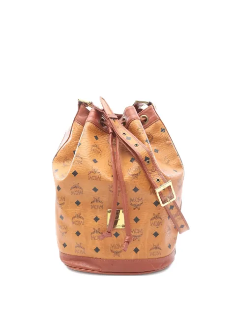 MCM Pre-Owned bolsa bucket con monograma 00