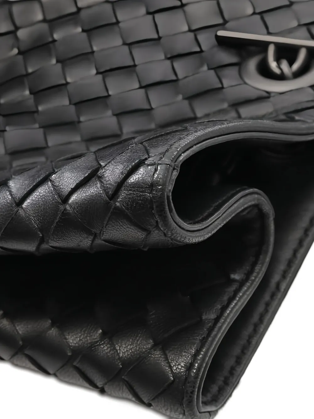 バッグ 00s archive BOTTEGA VENETA leather bag Bottega Veneta Pre-Owned 00s Intrecciato Chain Shoulder Bag