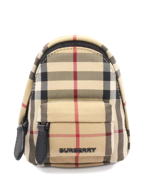 Burberry Pre-Owned 20s Mini Jett check-backpack charm bag