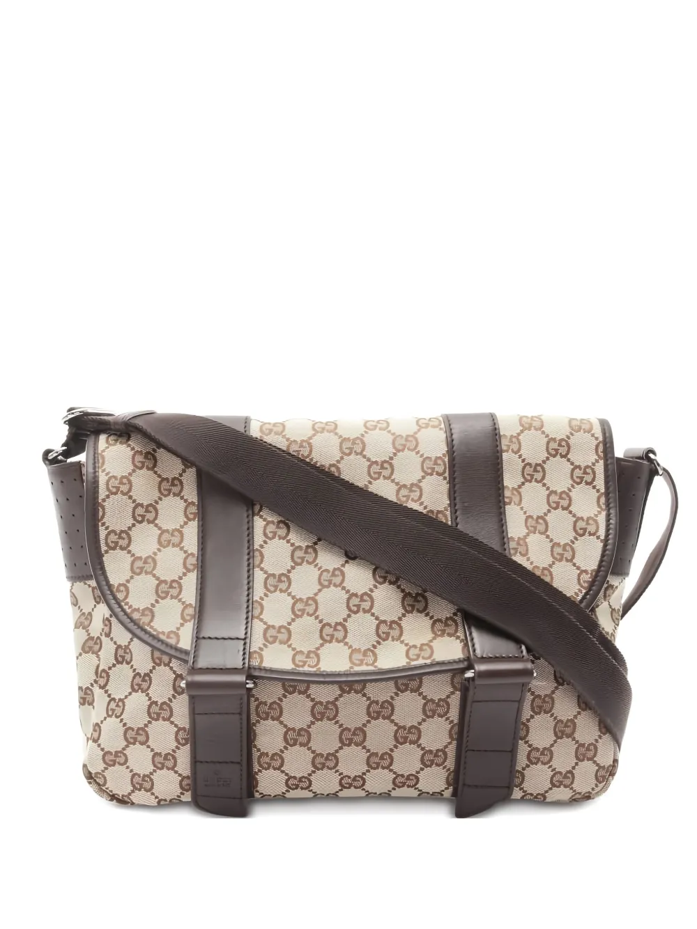 Gucci Pre-Owned GG キャンバス メッセンジャーバッグ - ニュートラル Gucci Pre-Owned GG キャンバス メッセンジャーバッグ - ニュートラル