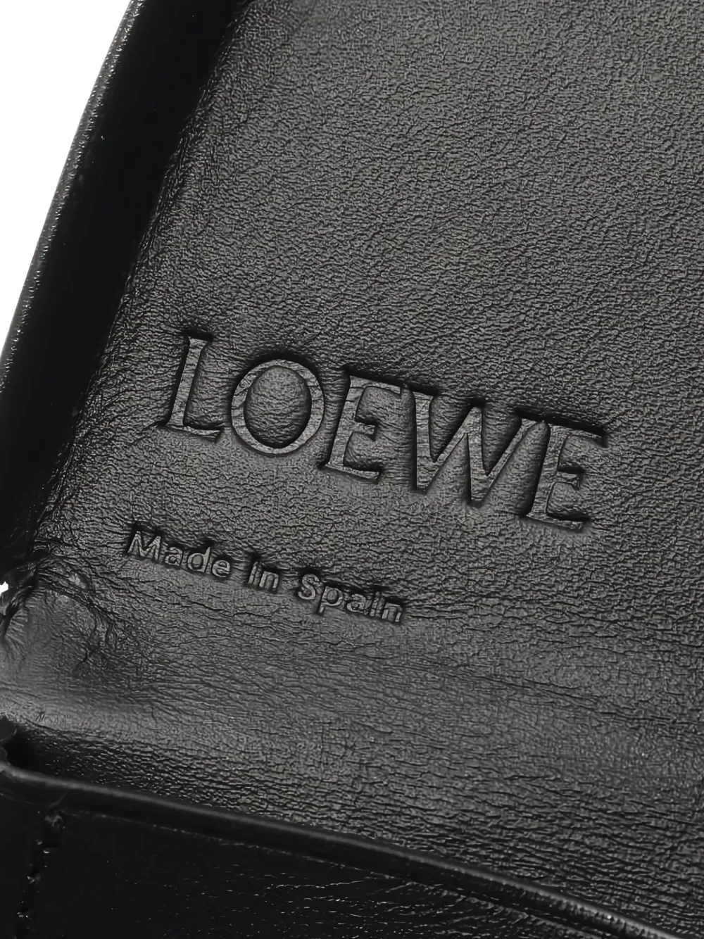 Pre-owned Loewe 2000's Leather Purse In Black