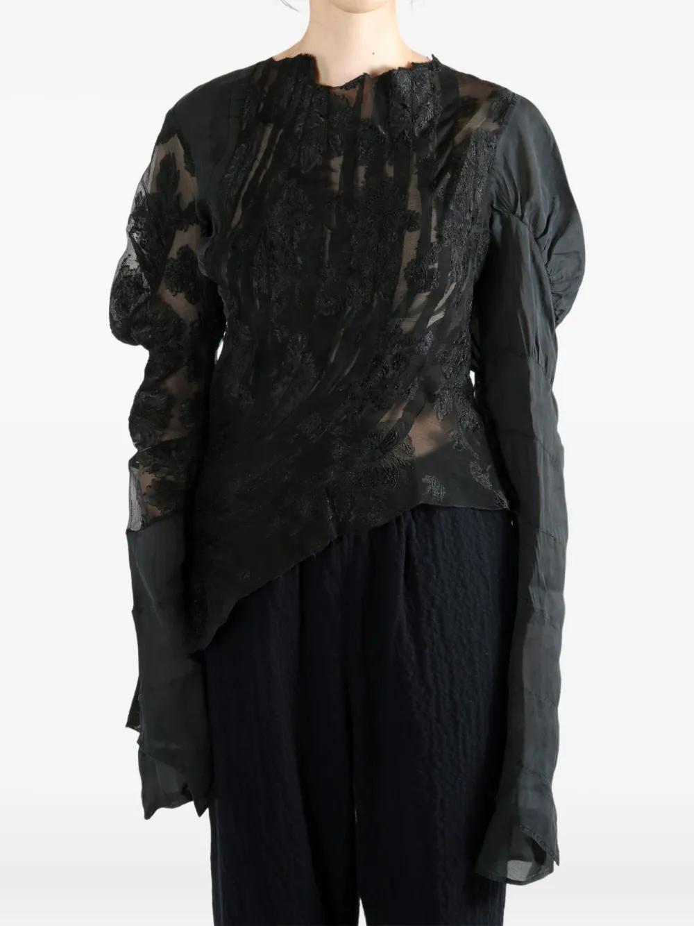 Marc Le Bihan lace-panelled blouse | Blouses | Image 2